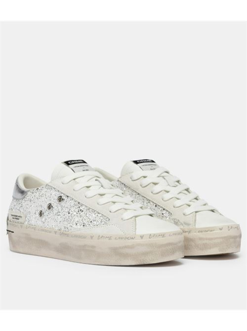 DISTRESSED PLATFORM CRIME LONDON | 29052PP810 WHITE